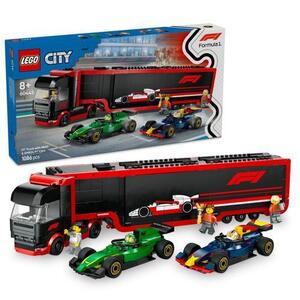 Imagine LEGO® City - Camion F1® cu masinile F1® RB20 si AMR24 60445, 1086 piese