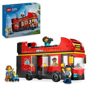 Imagine LEGO® City - Autobuz turistic rosu cu etaj 60407, 384 piese