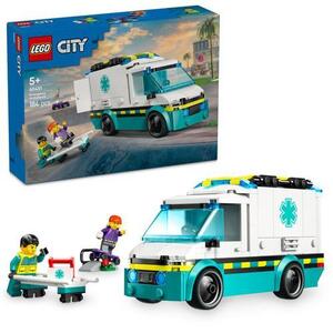 Imagine LEGO® City - Ambulanta de urgente 60451, 184 piese