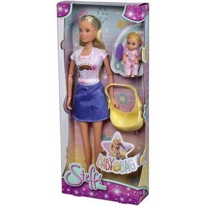 Imagine Papusa Steffi Love Baby Bag, 29 cm, cu accesorii