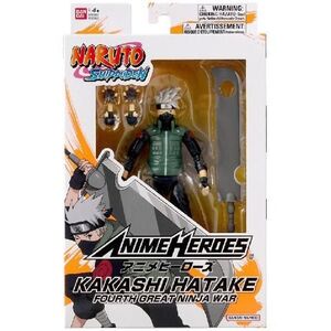 Imagine Figurina Bandai Naruto Shippuden - Anime Heroes, Hatake Kakashi Fourth Great Ninja War, 16.5 cm