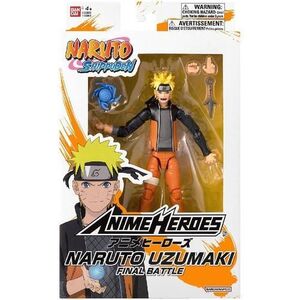 Imagine Figurina Bandai Naruto Shippuden - Anime Heroes, Naruto Uzumaki Final Battle, 16.5 cm