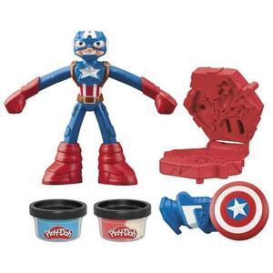 Imagine Set Play-Doh Marvel - Captain America, 10 cm