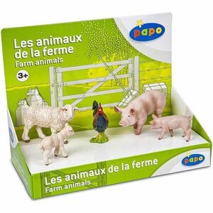 Imagine Set figurine Papo - Animale de la ferma, 5 figurine
