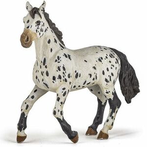 Imagine Figurina Papo - Cai si Ponei, Iapa Appaloosa (Alb/Negru)