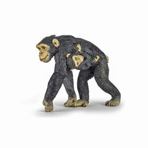 Imagine Figurina Papo - Animale salbatice, Cimpanzeu si pui