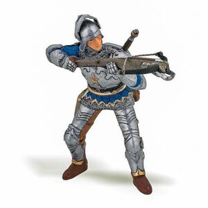 Imagine Figurina Papo - Personaje medievale, Arcas armura (Gri)