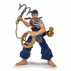 Imagine Figurina Papo - Pirati si corsari, Pirat cu ancora