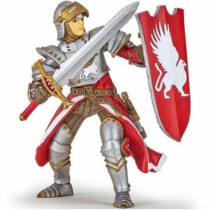 Imagine Figurina Papo - Personaje medievale, Cavaler medieval grifon