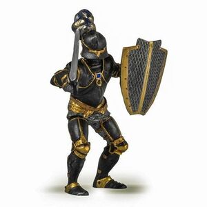 Imagine Figurina Papo - Personaje medievale, Cavaler in armura neagra