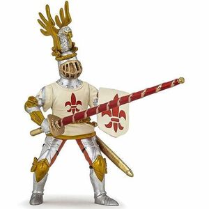 Imagine Figurina Papo - Personaje medievale, Cavaler Crin Alb