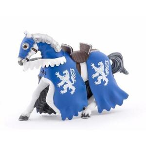 Imagine Figurina Papo - Personaje medievale, Cal cu armura albastra