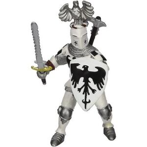 Imagine Figurina Papo - Personaje medievale, Cavaler cu Pene Alb
