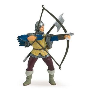 Imagine Figurina Papo - Personaje medievale, Arcas albastru