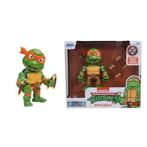 Imagine Figurina metalica Jada Toys - Testoasele Ninja, Michelangelo, 10 cm
