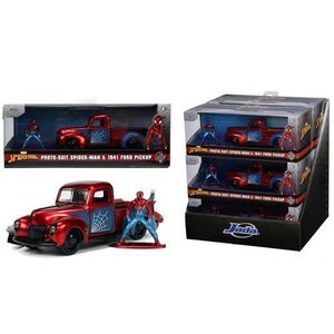 Imagine Masinuta diecast Jada Toys cu figurina - Spider-Man, Ford Pick Up 1: 32
