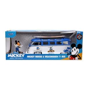 Imagine Masinuta diecast Jada Toys cu figurina - Disney Mickey Mouse, Volkswagen T1 Bus 1: 24