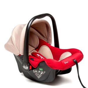 Imagine Cos Auto Juju Baby Boo i-Size, R129, 0 -15 luni, Bej/Rosu