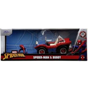 Imagine Masinuta diecast Jada Toys cu figurina Spider-Man si Buggy 1: 24
