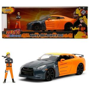 Imagine Masinuta Jada Toys cu figurina Naruto 2009, Nissan GT R, 1: 24