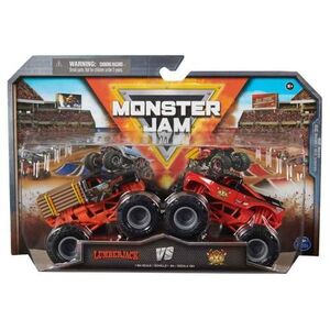 Imagine Set 2 masinute Monster Jam - Lumberjack si Axe, 1: 64