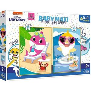 Imagine Puzzle Trefl Primo Baby Maxi, Baby Shark, 2x10 piese