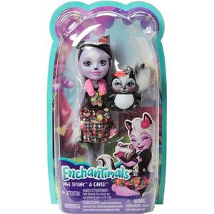 Imagine Papusa Enchantimals - Sage Skunk si Caper
