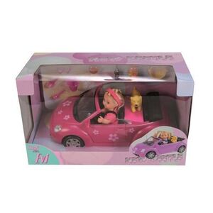 Imagine Set papusa Evi Love u masinuta New Beetle si catel