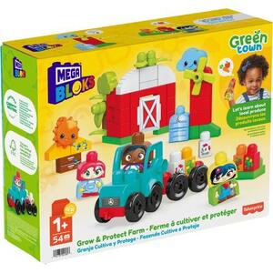 Imagine Set de constructie Mega Bloks - Creste si protejeaza ferma, 54 piese