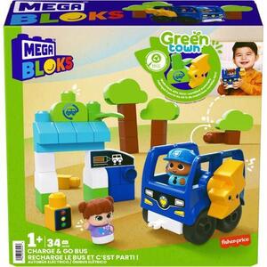 Imagine Set de constructie Mega Bloks - Charge & Go Bus, 34 piese