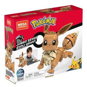 Imagine Set de constructie Pokemon Mega Construx - Jumbo Eevee, 824 piese