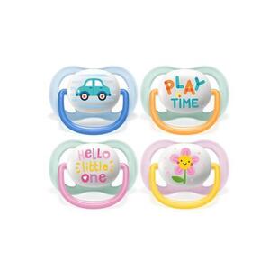 Imagine Suzeta Philips Avent Ultra Air Animals SCF080/11, 0-6 luni, 2 bucati
