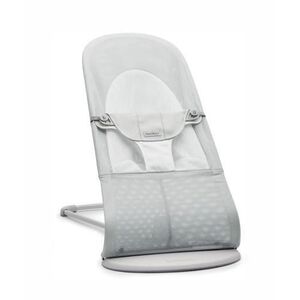 Imagine Balansoar copii BabyBjorn 005129A, Bumbac, Greutate maxima 9kg, Gri/Alb