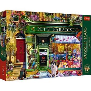 Imagine Puzzle Trefl Premium Plus - Tea Time, Paradisul Animalelor, 1000 piese