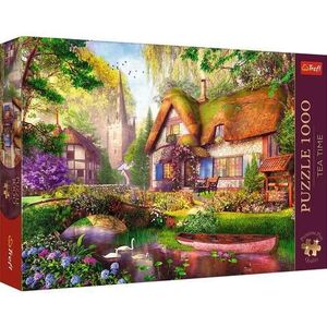 Imagine Puzzle Trefl Premium Plus - Tea Time, Casuta Din Padure, 1000 piese