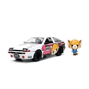 Imagine Model masina 1: 24, Toyota Trueno AE86, figura Retsuko, Jada Toys, detaliat, deschidere interior, multicolor