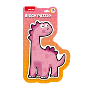 Imagine Puzzle maxi PUEDO Dinozaur, 10 piese mari, 2+ ani, Roz