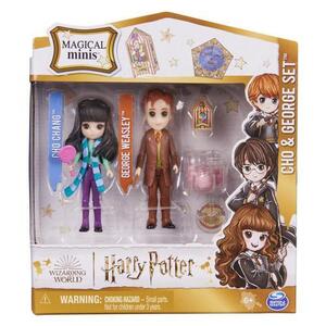 Imagine Set de joaca Harry Potter - Magical Minis, Cho si George, 7.5 cm