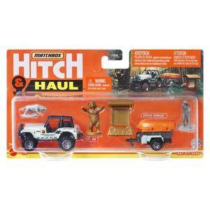 Imagine Set 2 vehicule Matchbox Hitch & Haul - Off Road 1988 Jeep 4X4 Trailer Trawler, 1: 64