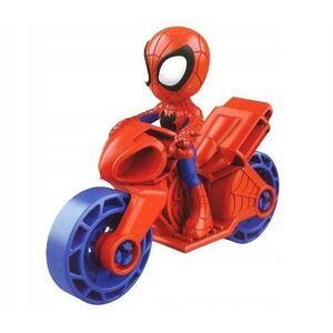 Imagine Figurina Hasbro Spidey and His Amazing Friends, 6.5cm, set cu vehicul
