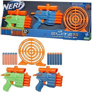 Imagine Set 2 blastere Nerf Elite 2.0 - Face Off Target Set, 12 proiectile