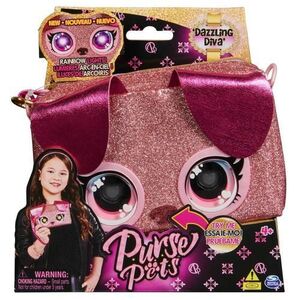 Imagine Gentuta interactiva Purse Pets - Rainbow Lights Dazzling Diva