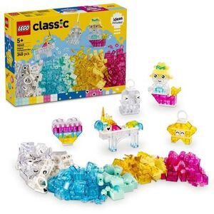 Imagine LEGO® Classic - Cutie transparenta magica 11040, 340 piese