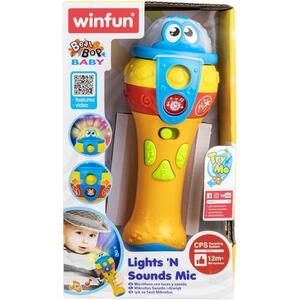 Imagine Jucarie interactiva Winfun - Microfon, cu lumini si sunete