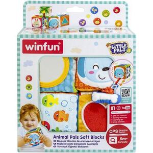 Imagine Set 4 cuburi stivuibile Winfun - Prietenii mei, animalele