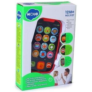 Imagine Jucarie bebelusi Hola - Telefon Smart, roz cu lumini si sunete