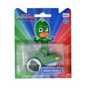 Imagine Figurina cu vehicul Eroi in pijama, Gekko-Mobile, 7 cm