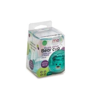 Imagine Pahar pentru copii cu design interior Melii Ursulet, 145 ml, Albastru