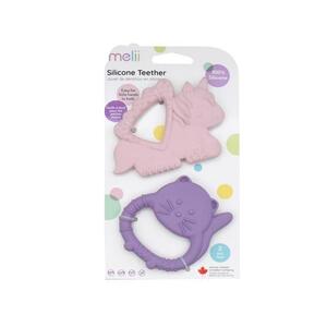 Imagine Set 2 jucarii pentru dentitie Melii Unicorn si pisoi
