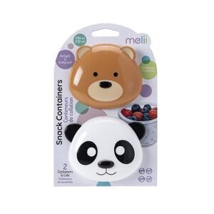 Imagine Set 2 recipiente pentru hrana Melii Panda si Ursulet, 232 ml